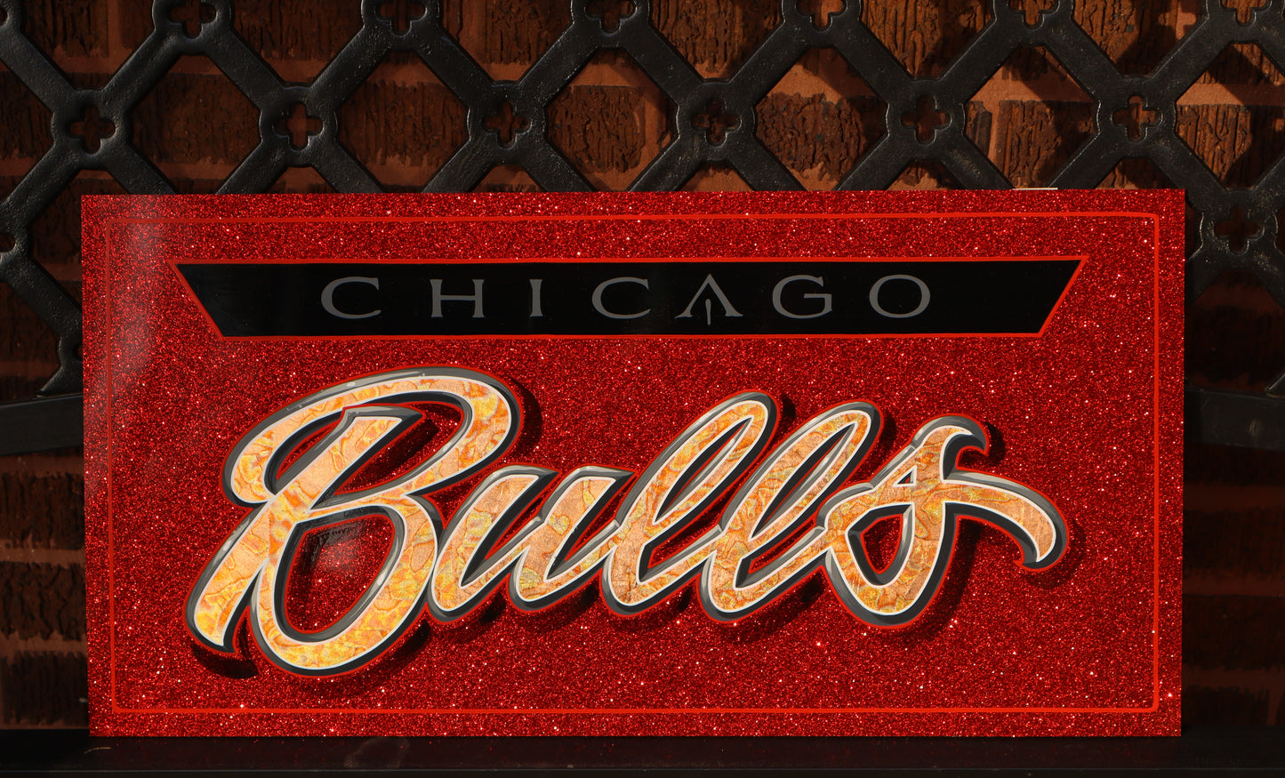 Hand Painted Chicago Bulls Panel